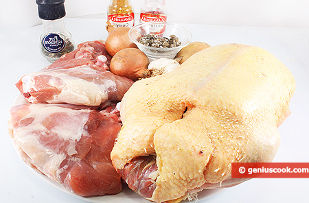 Ingredients for Stuffed Duck