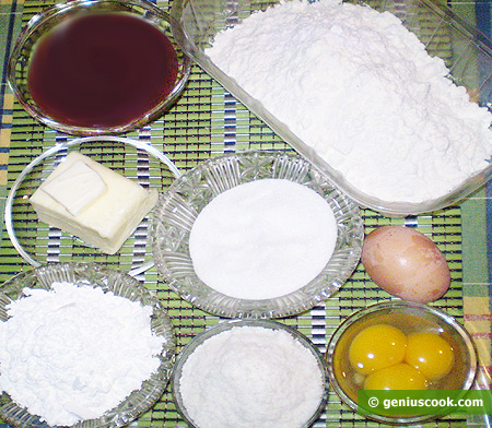 Ingredients for Cookies Alfajores