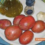 Ingredients for baked potatoes in Swedish Way