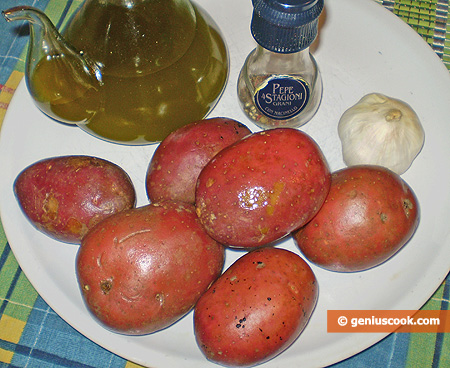 Ingredients for baked potatoes in Swedish Way