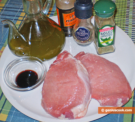 Ingredients for Fried Pork Steak