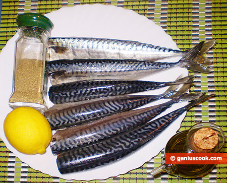 Ingredients for Steamed Spicy Mackerel