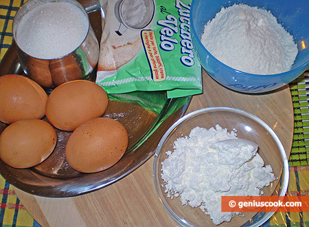 Ingredients for Savoiardi Cookies