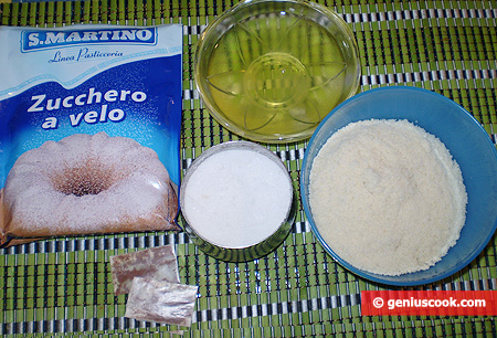 Ingredients for saffron macarons