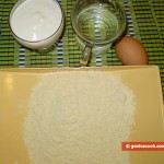 Ingredients for Pancakes from Chickpea Flour
