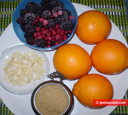 Ingredients for Orange-berry jelly