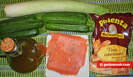 Ingredients for Polenta with Salmon