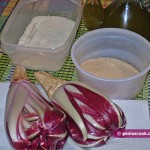 Ingredients for Radicchio Fried in Bread Crumbs