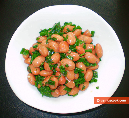 Kidney Beans Salad with Parsley and Spring Onion