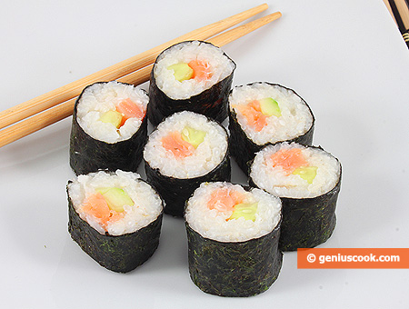 Sushi with Smoked Salmon