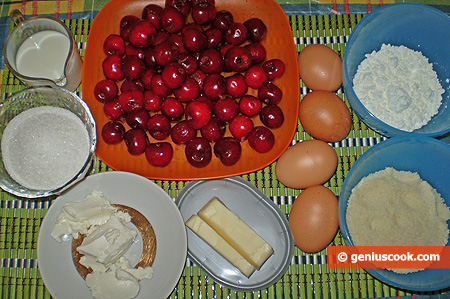 Ingredients for Cherry Clafouti