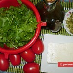 Ingredients for Ruccola Salad with Goat Cheese