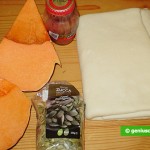 Ingredients for Crostata with Pumpkin and Anchovy