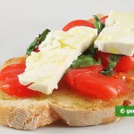 Bruschetta with Tomatoes and Goat Cheese