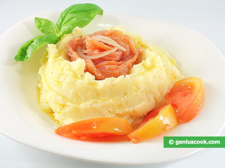 Mashed Potatoes with Smoked Salmon