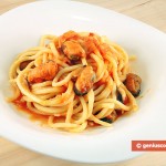Spaghetti with Mussels in Tomato Sauce