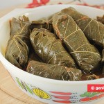 Stuffed Vine Leaves (dolma) with Brown Rice