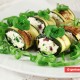 Zucchini rolls with Cheese and Anchovies