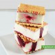 Ice Cream Sandwich with Cherry and Milk