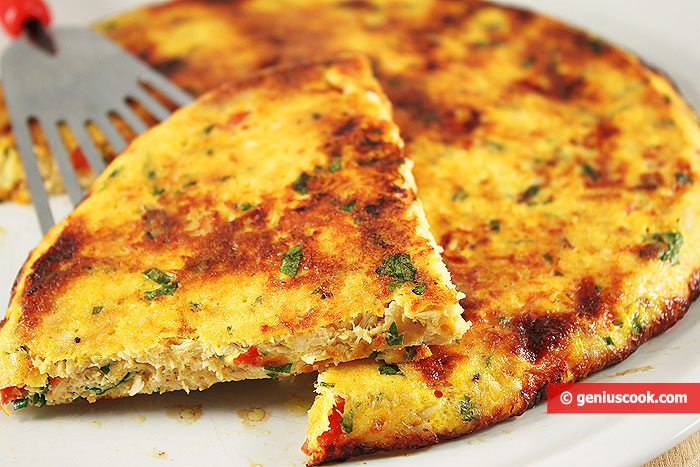 Chicken Frittata with Tomatoes