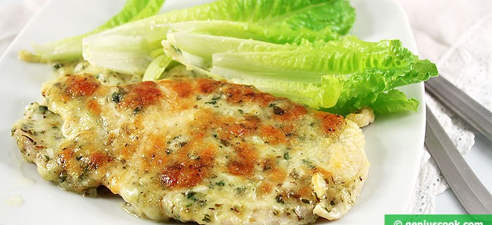 Chicken Breast Baked with Mozzarella