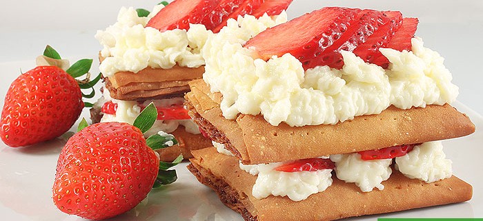 Millefeuille with Strawberries and Cream