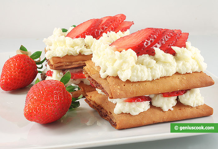 Millefeuille with Strawberries and Cream