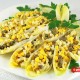 Endive Appetizer with Corn, Cheese and Capers