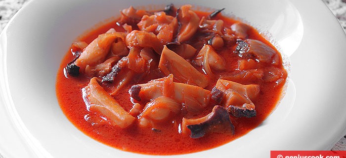 Cuttlefish in Tomato-Ginger Sauce