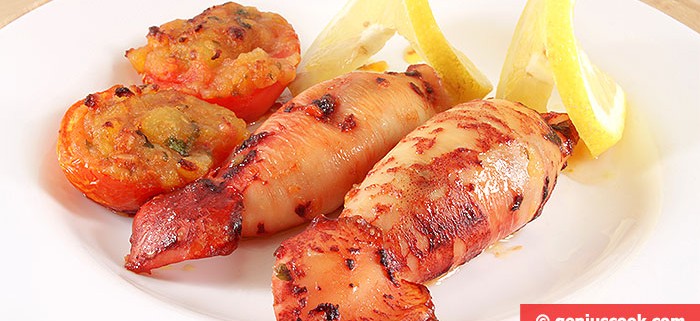 Squid Stuffed with Potatoes