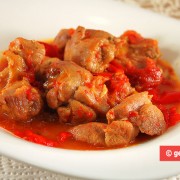 Braised Turkey with Bell Pepper