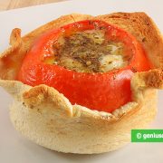 Tomatoes with Mozzarella in the Bread
