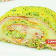 Zucchini Egg Roll with Cheese and Prosciutto